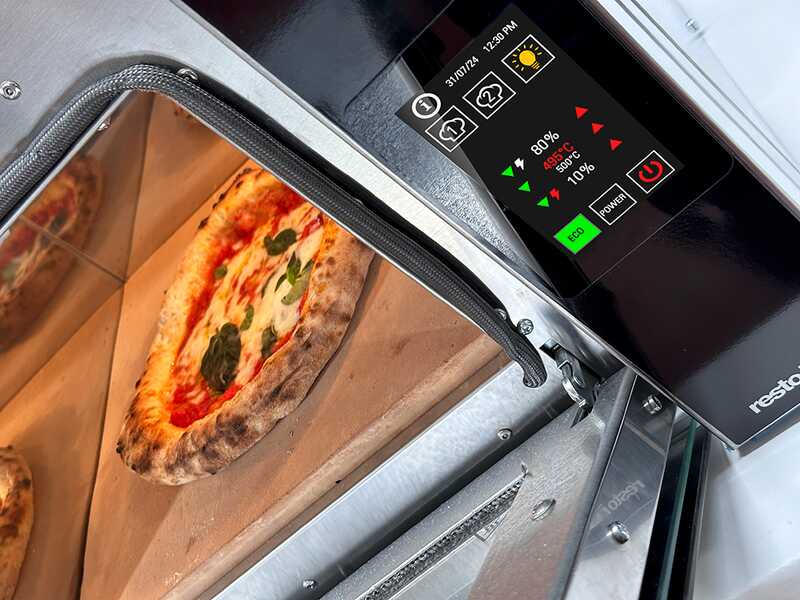 Resto Italia Hooven 342 Digitale - Forno elettrico per pizza - Display digitale