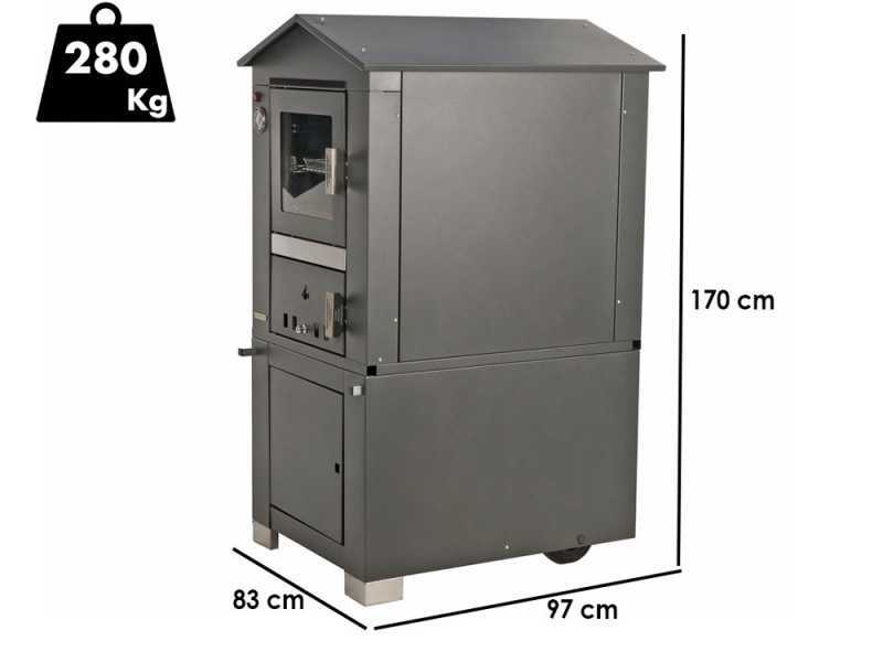 Forno a legna da esterno Domizio 80 - Senza canna fumaria - 45x80 cm