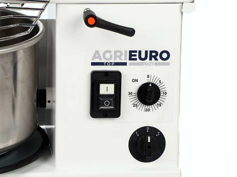Impastatrice a spirale sollevabile Mixer 3000 T-2G Deluxe - Da 24 Kg trifase a 2 velocit&agrave;
