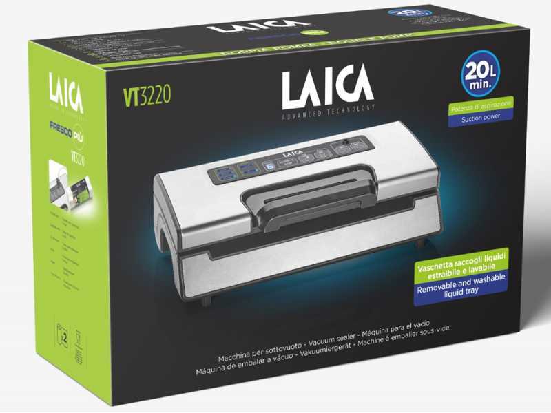 Laica VT3220 - Macchina per il sottovuoto - Doppia barra saldante da 32cm