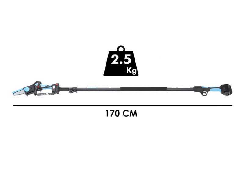 Campagnola T-CAT M V1 - Potatore manuale elettrico a batteria su asta - 2x 14.4V 2.5Ah