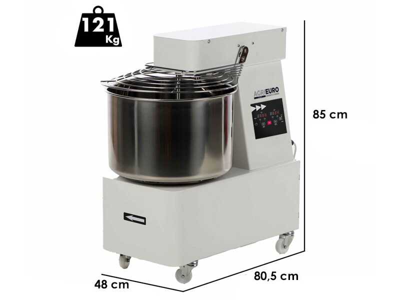 Mixer 5000 T-2G DIG - Impastatrice a spirale - Da 40 Kg trifase a 2 velocit&agrave; - Schermo digitale