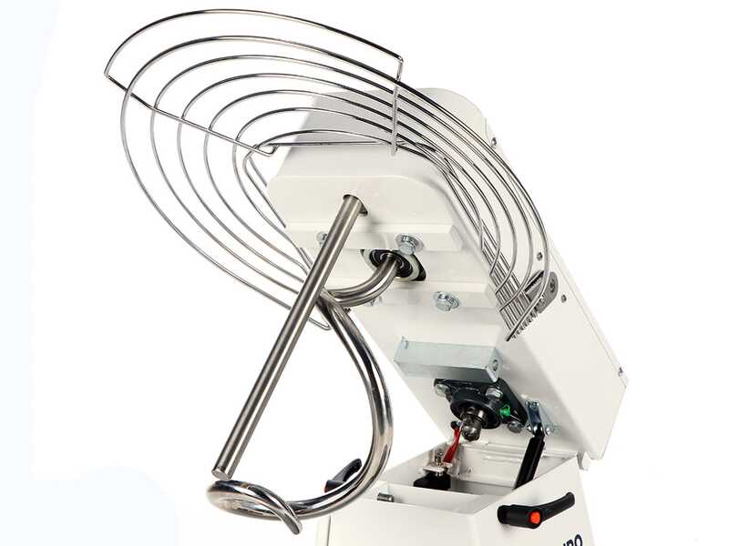 Mixer 5000 T-2G Deluxe DIG - Impastatrice a spirale sollevabile - Da 40 Kg trifase a 2 velocit&agrave; -  Schermo digitale