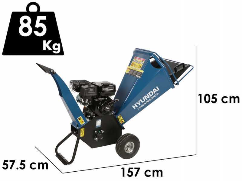 Hyundai HY65H-GS - Biotrituratore a scoppio - Motore benzina 6,5 HP