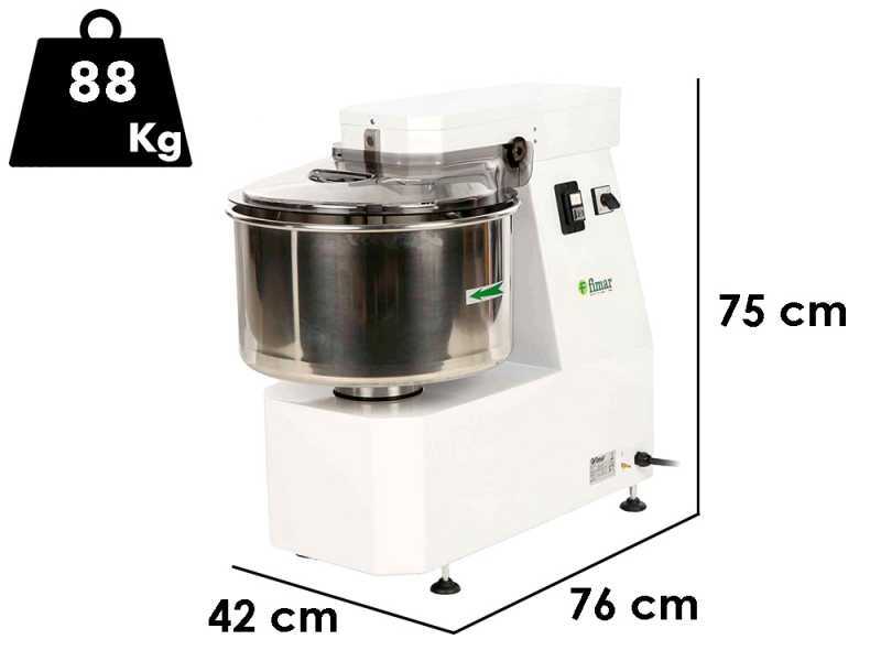 Fimar 30LN - Impastatrice a spirale - Trifase -  25 Kg - 2 Velocit&agrave;