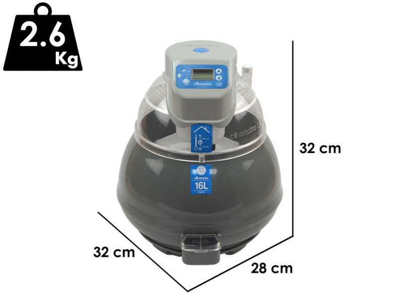 Novital Covatutto 16L Fan - Incubatrice per uova automatica - 16 uova