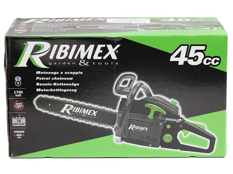 Ribimex PRTRT451 - Motosega a scoppio da taglio - Lama da 45cm