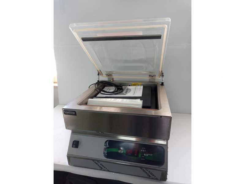 OUTLET - PICCOLI DIFETTI ESTETICI - Macchina sottovuoto a campana Euro 4100 Pro Inox - Barra saldante da 40cm
