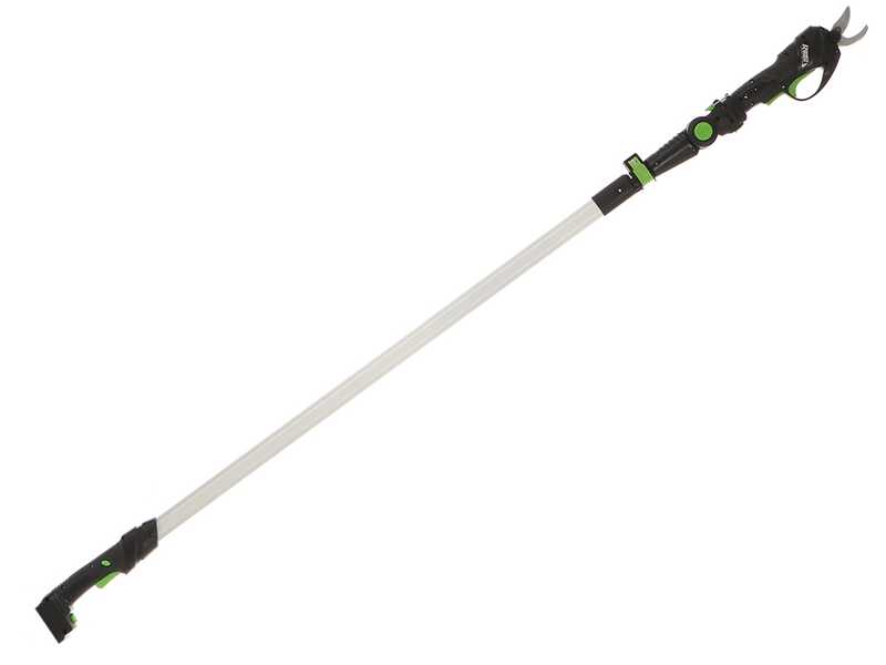 Ribimex PRBAT20/SECSB - Forbice elettrica da potatura su asta - Diametro di taglio 25mm - SENZA BATTERIA E CARICABATTERIA