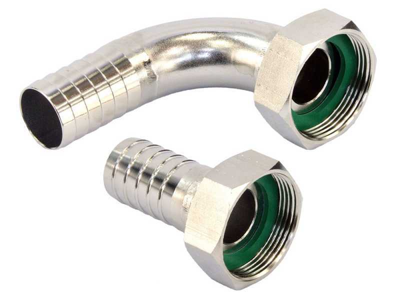 Tellarini ALM 25 - Pompa elettrica da travaso per olio in acciaio inox - Raccordi in INOX dritto+curvo - Scegli i tuoi raccordi!
