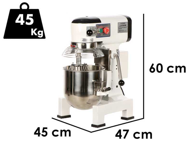 OUTLET - UTILIZZATO PER PROVA - Prismafood iLine MZPL010 - Impastatrice planetaria - Vasca in inox 10 litri