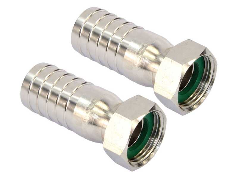 Tellarini ALM 30 - Pompa elettrica da travaso in acciaio inox - Raccordi in INOX dritti - Monofase - 230V - Scegli i tuoi raccordi!