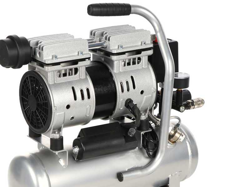 Hyundai 4J-750-6L - Compressore aria elettrico silenziato  - motore 1 HP