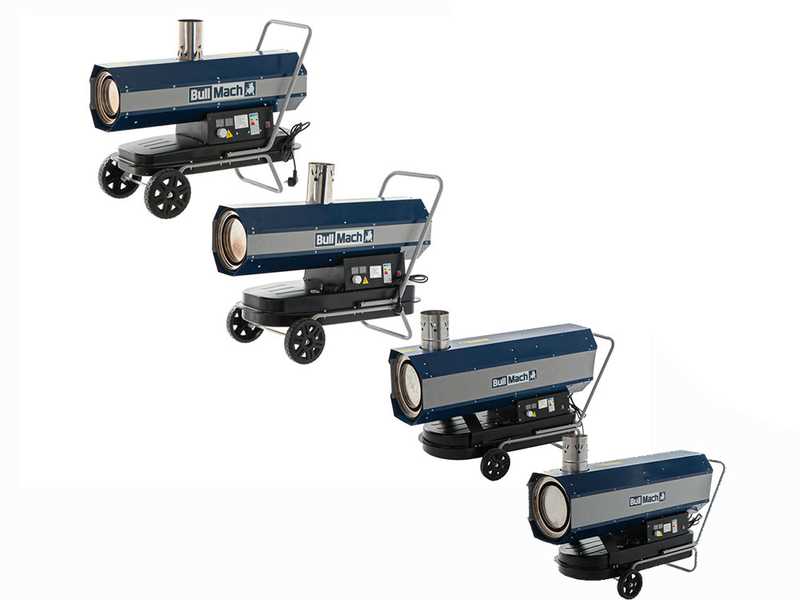 OUTLET - UTILIZZATO PER PROVA - BullMach BM-IDH 50KW - Generatore aria calda diesel - a combustione indiretta