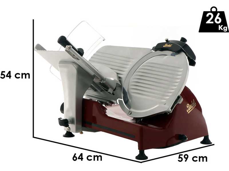 OUTLET - DIFETTI ESTETICI - Berkel Pro Line XS30 red - Affettatrice con lama in acciaio cromato da 300 mm