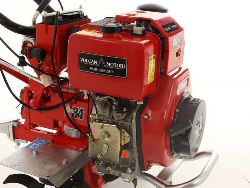 Diesse DS84 - Motozappa diesel 10.5 HP - Vulcan 418cc con Avviamento Elettrico