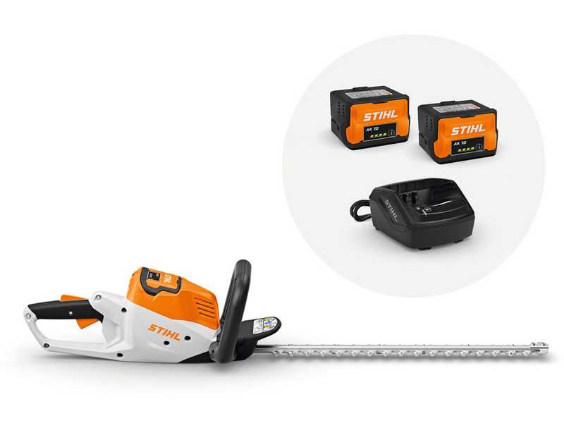 STIHL HSA 50 - Tagliasiepi a batteria - 2 x 36V 2Ah - Lama 50cm