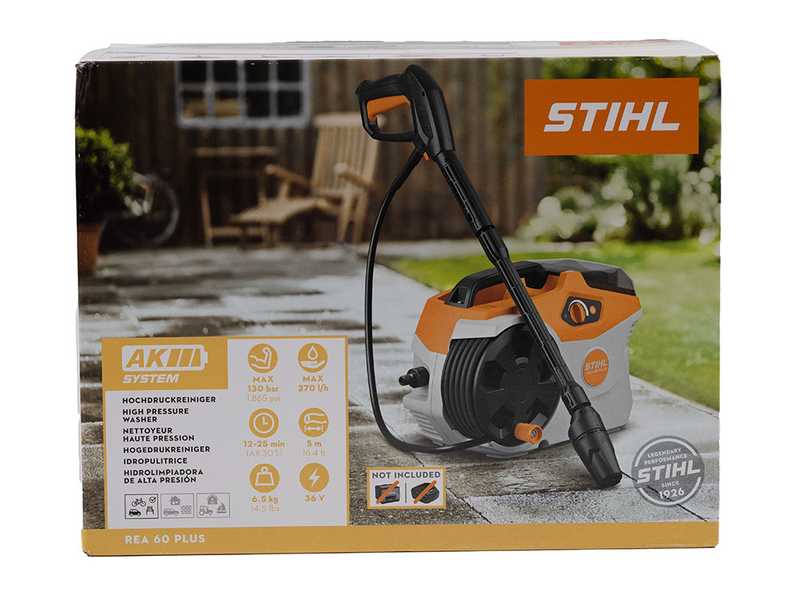 STIHL REA 60 PLUS - idropulitrice a batteria - 36V - SENZA BATTERIE E CARICABATTERIA