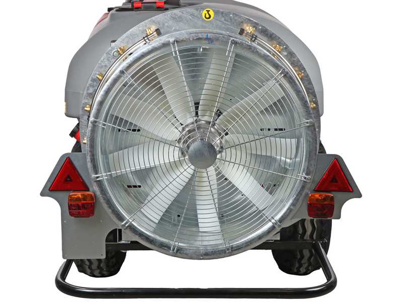 Atomizzatore trainato Gray T Car 1500/80 con attacco a trattore per irrorazione - Capacit&agrave; 1500L - Pompa AR1064