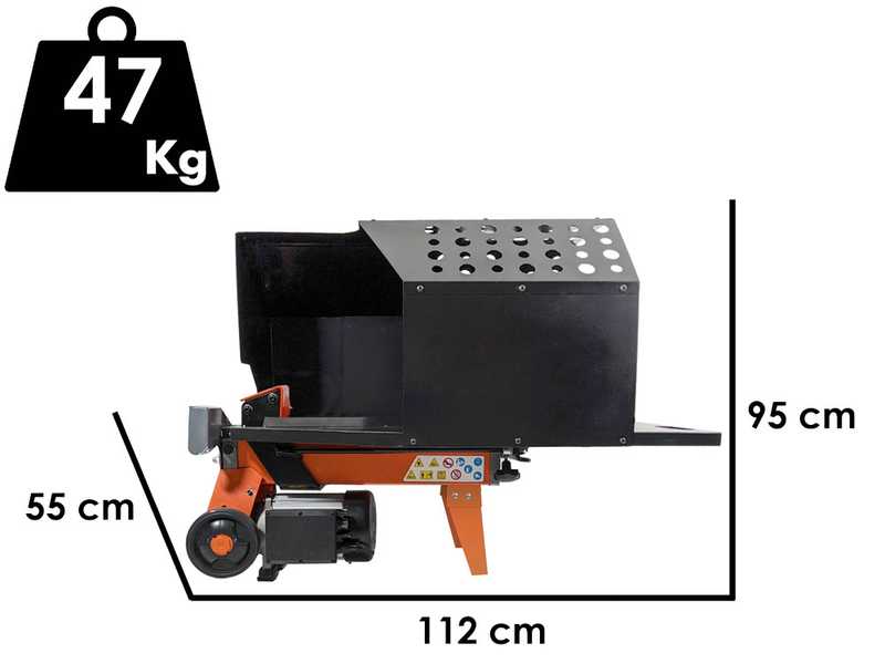 Forest Master FM5D-TC - Spaccalegna elettrico - Orizzontale - 230V