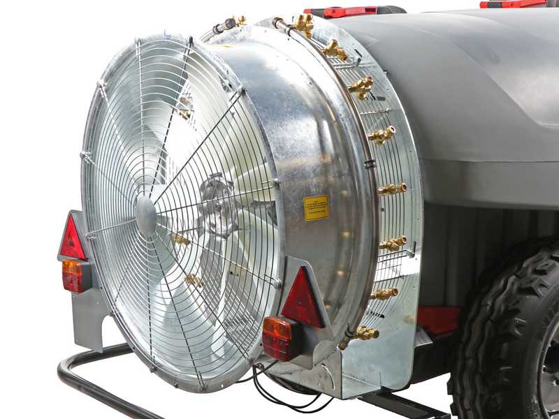 Atomizzatore trainato Gray T Car 1500/90 con attacco a trattore per irrorazione - Capacit&agrave; 1500L - Pompa AR1203