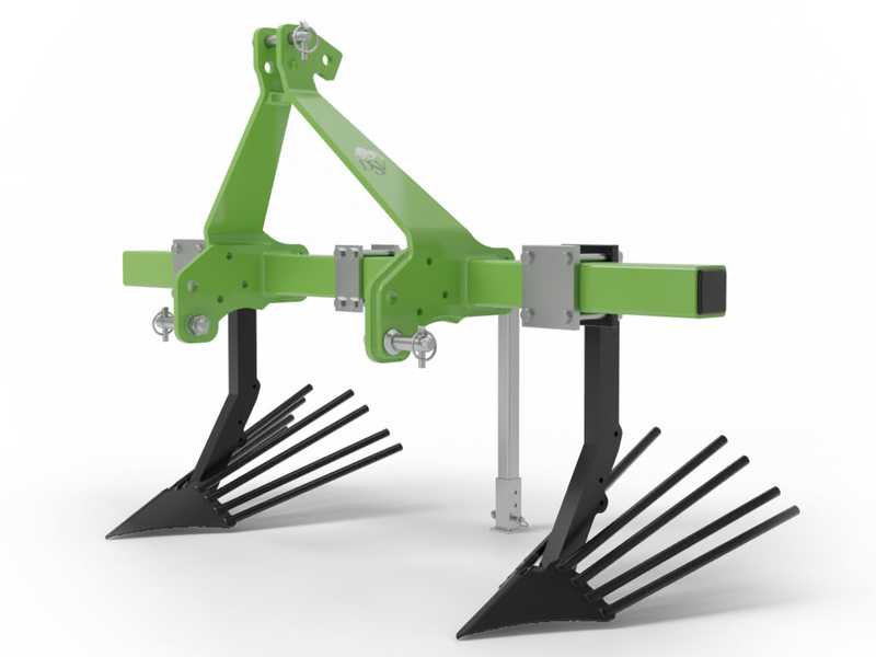 Seven Italy Simply - Scavapatate a 2 ancore - Telaio da 140 cm - Per trattore con attacco a tre punti