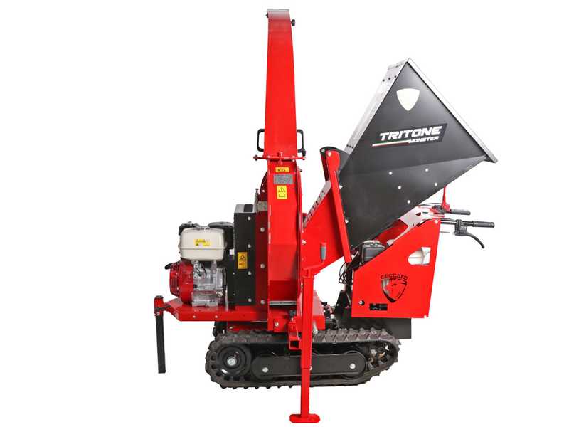 Ceccato Tritone Monster Cingo - Biotrituratore semovente a cingoli - Motore Honda GX390
