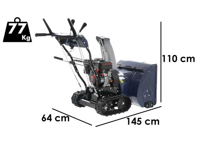 OUTLET - UTILIZZATO PER PROVA - BullMach BM-61 LT - Spazzaneve a scoppio - Cingolato - Loncin H200
