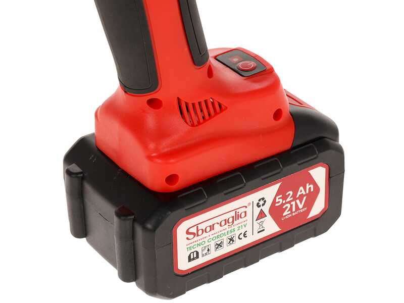 Sbaraglia Tecno Smart 37 - Forbice elettrica a batteria - 2x 21V/5.2Ah - Diametro di taglio 37mm