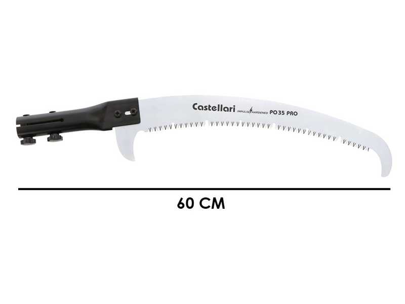 Castellari PO35PRO - Seghetto per asta ovale con denti a &quot;U&quot; - 35 cm - Scegli la tua asta!