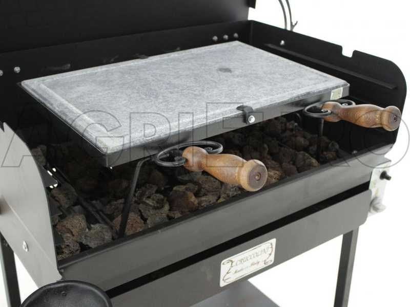 Cruccolini Rimini - Barbecue in ferro artigianale a gas - Griglia inox 68x46