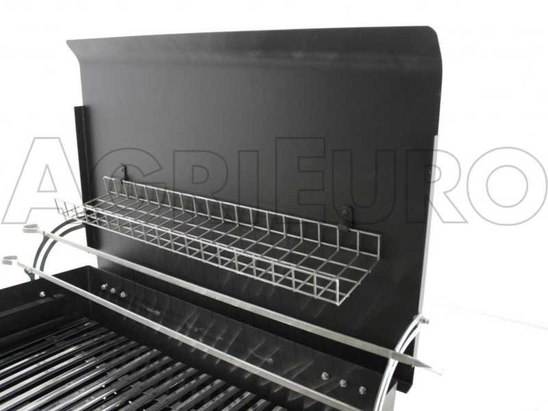 Cruccolini Rimini - Barbecue in ferro artigianale a gas - Griglia inox 68x46