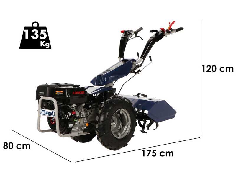 BullMach Chimera 400 - Motocoltivatore a benzina - 420cc - 15 HP