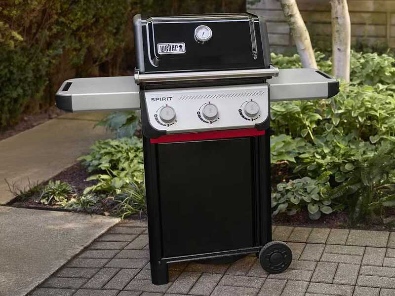 Weber Spirit E-315 - Barbecue a gas - Ripiani lateriali ripiegabili