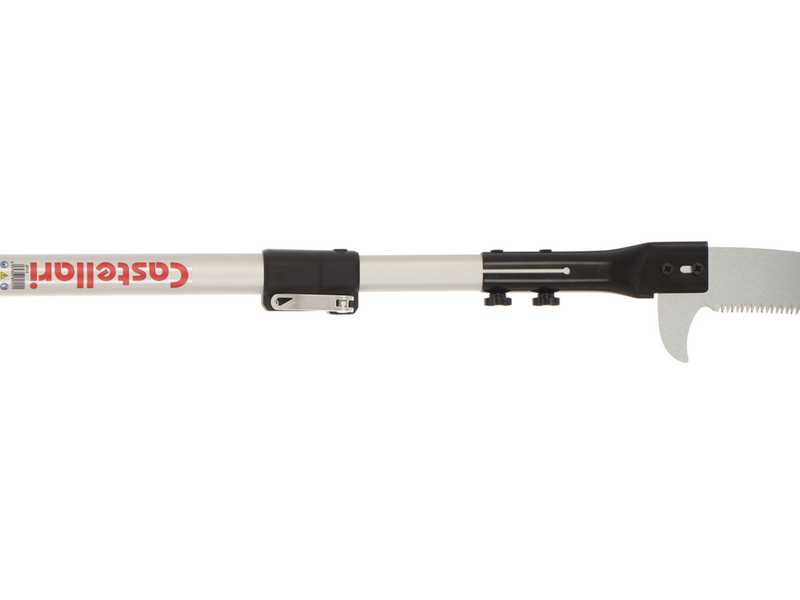 Castellari PO35P+ATO4 - Seghetto su asta ovale in alluminio - 230-390 cm - Lama da 35 cm