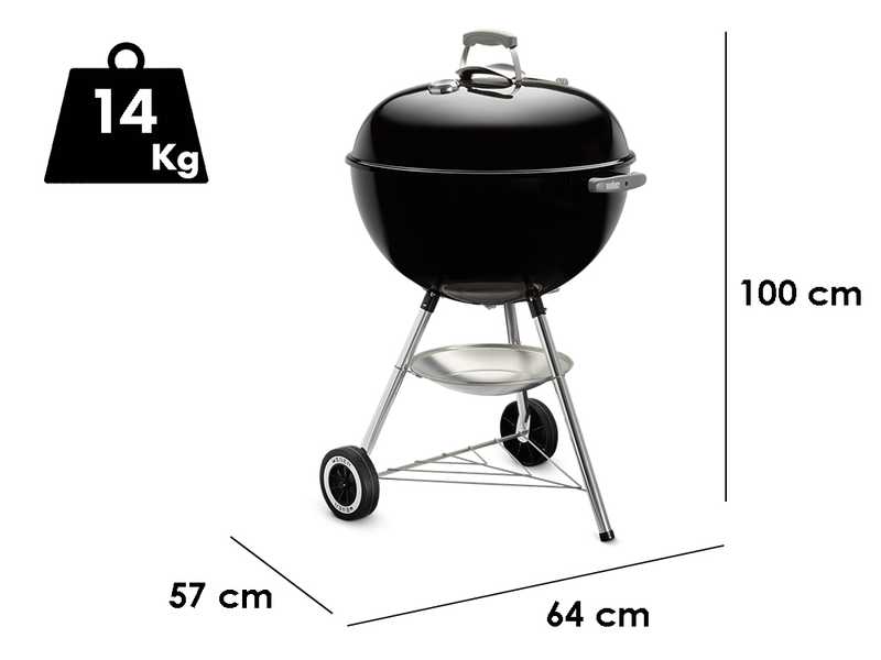 Weber Classic Kettle 57cm - Barbecue a carbone