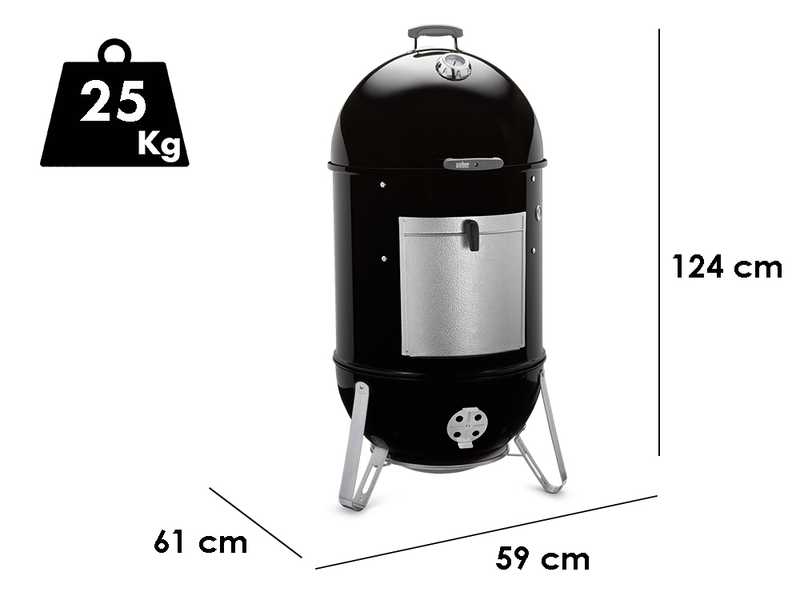 Weber Smokey Mountain Cooker - Barbecue affumicatore a carbone - 57 cm