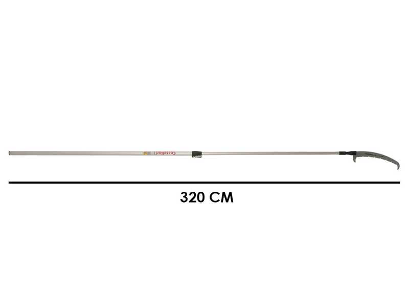 Castellari PS35PRO+AT3 - Seghetto con denti &quot;U&quot; su asta in alluminio - 205-320 cm - Lama da 35 cm