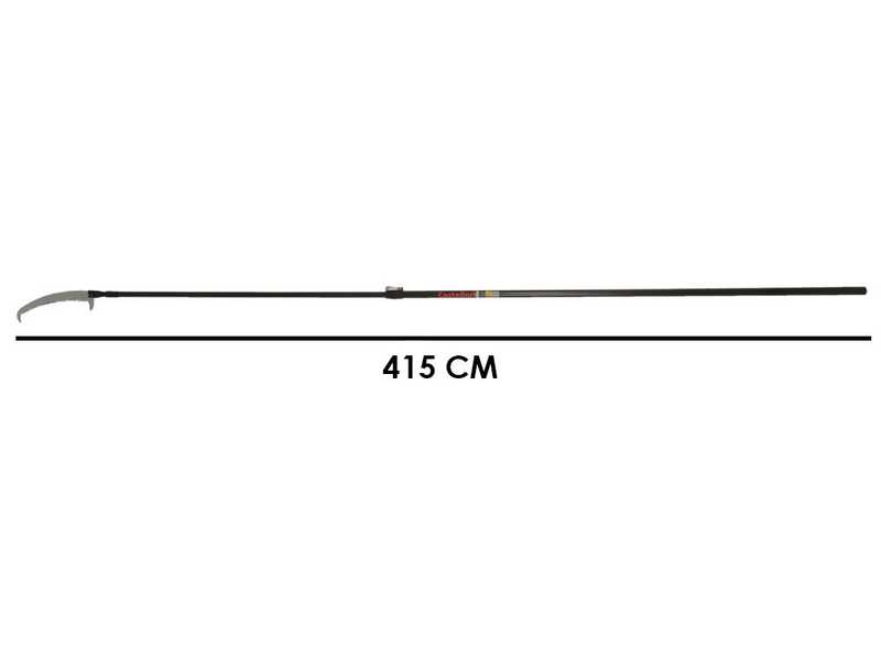 Castellari PS35PRO+AT4 CARBON - Seghetto con denti &quot;U&quot; su asta in carbonio - 250-415 cm - Lama da 35 cm
