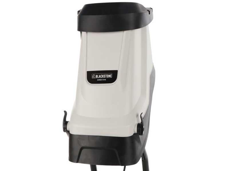BlackStone SHRED 45 BL - Biotrituratore elettrico - Coltelli reversibili e sacco di raccolta