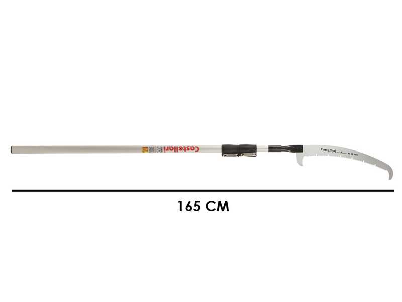 Castellari PS35PRO+AT2,9 - Seghetto con denti &quot;U&quot; su asta in alluminio - 165-335 cm - Lama da 35 cm