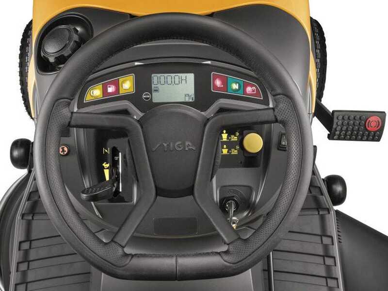 Stiga Tornado 7108 W - Trattorino tosaerba - Bicilindrico - Scarico Laterale