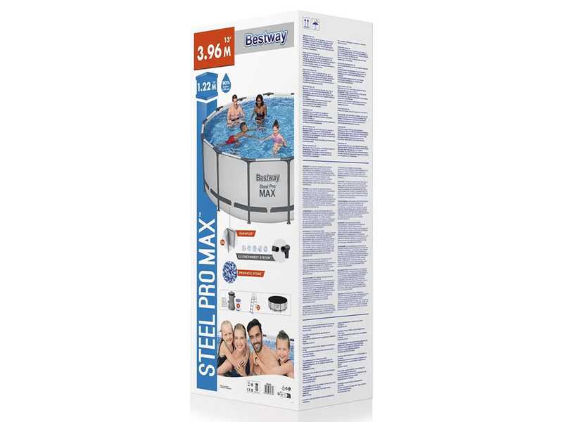 Bestway Steel Pro Max 5618W - &Oslash;396x122 cm - Piscina Rotonda