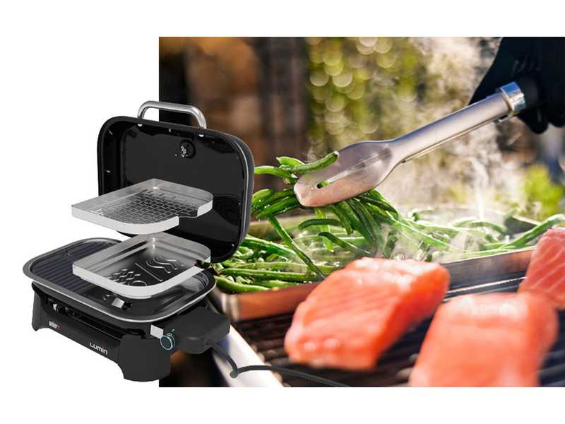 Weber Lumin con stand - Barbecue elettrico portatile