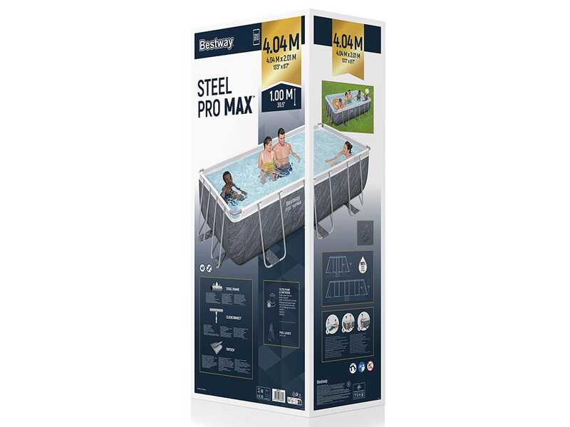 Bestway Steel Pro Max 56721 - Piscina fuori terra per 5-6 Persone