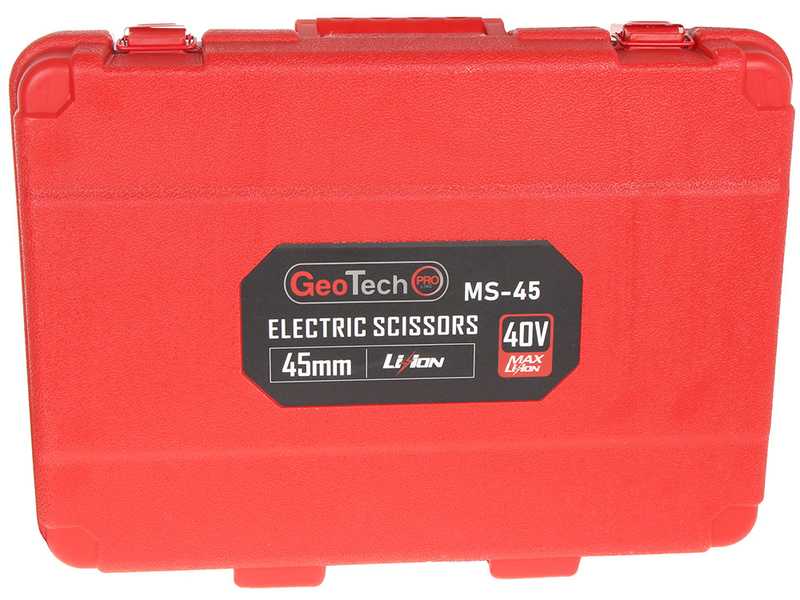 OUTLET - UTILIZZATO PER PROVA - GeoTech-Pro MS-45 - Forbice elettrica da potatura - SENZA BATTERIA E CARICABATTERIA