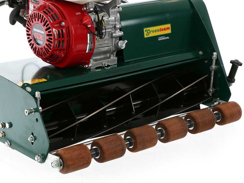OUTLET - UTILIZZATO PER PROVA - Tagliaerba Elicoidale Marina Systems 660H - Honda GX200 - Rullo metallo - Elica 6 lame