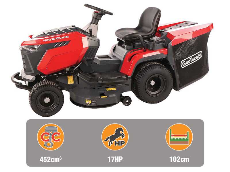 GeoTech-Pro PRTM 180-1020 H-CM - Trattorino tagliaerba - Cambio idrostatico- Cesto di raccolta