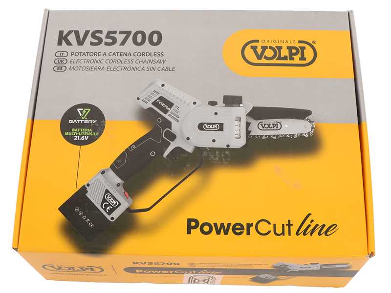 Volpi KVS5700 - Potatore a batteria manuale - 2x21.6V 2.5Ah