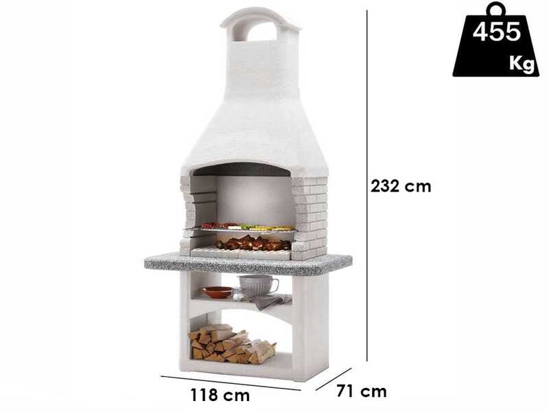 Palazzetti Galapagos 2 - Barbecue in muratura a legna e carbone